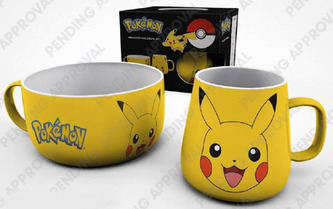 Pokémon Snídaňový set - Pikachu (hrnek + miska)