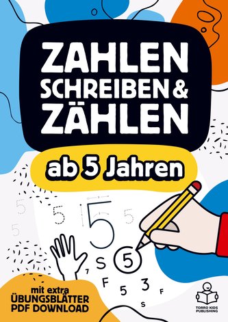 Vorschulheft - Zahlen schreiben, Zählen und Mengen lernen ab 5 Jahren