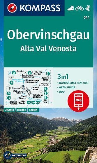 KOMPASS Wanderkarte Silvretta, Verwallgruppe 1:50 000