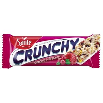 Müsli tyčinka Crunchy - Sante - banana with chocolate coating - 40 g