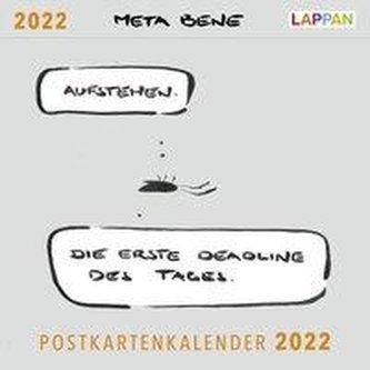 meta bene Postkartenkalender 2022