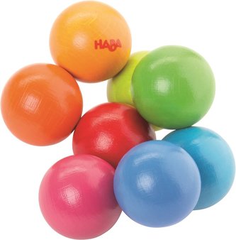 Haba HRK Dřevěné kuličky na gumičce od 6 měsíců