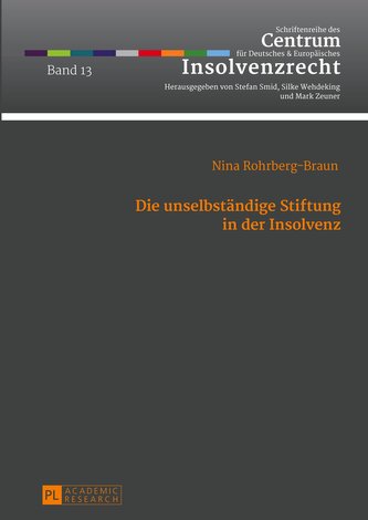 Die unselbständige Stiftung in der Insolvenz