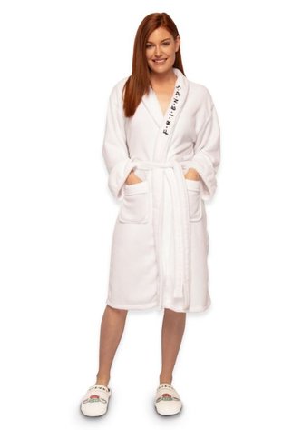 Dámský župan Friends|Přátelé: Central Perk (univerzální) bílý