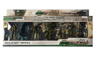 Zestaw 3 żołnierze + akcesoria