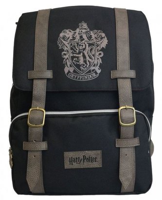 Batoh Harry Potter: Nebelvír - Gryffindor (objem 16 litrů|28 x 38 x 15 cm) černý polyester