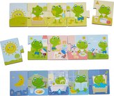 Haba Dřevěné puzzle na učení Denní aktivity a přiřazování 15 ks