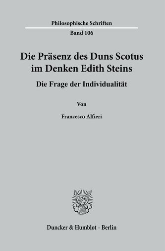 Die Präsenz des Duns Scotus im Denken Edith Steins