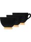 Stolní tabulka Securit Silhouette MINI CUP s popisovatelným povrchem 3ks + popisovač