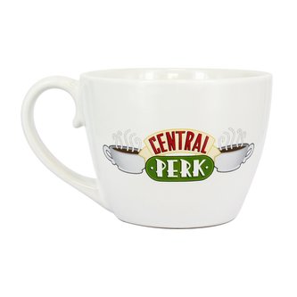 Bílý keramický capuccino hrnek Friends|Přátelé: Central Perk (objem 280 ml)