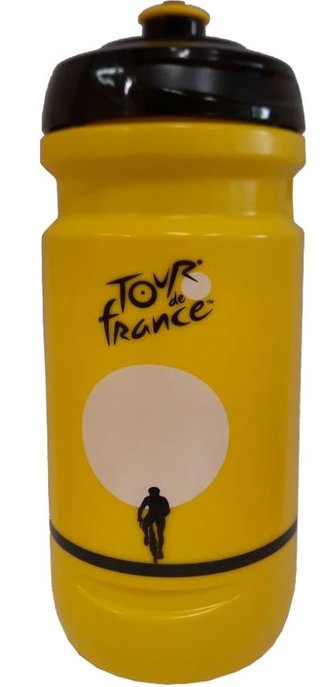 Plastová láhev na pití Tour de France: Jaune (obsah 600 ml|výška 20 cm, průměr 7 cm) PVC