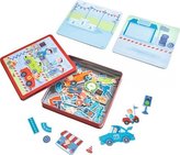 Haba Magnetická kniha Závodní auta v plechovém boxu