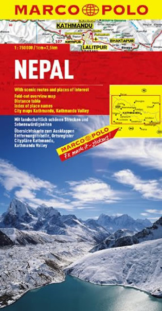 Mapa Nepál 1:750 000