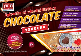 PEXI CHOCOLATE ART /  Vytvořte si vlastní lízátko- Srdce PEXI CHOCOLATE ART /  Vytvořte si vlastní lízátko- Srdce