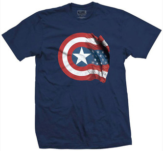 Pánské tričko Marvel|Captain America: American Shield (S) bavlna