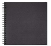 Artgecko skicák 200g Shady 300x300 mm na šířku 40 černých listů