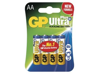 Baterie AA (R6) alkalická GP Ultra Plus Alkaline  4 ks