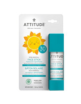 ATTITUDE Dětská 100 % minerální ochranná tyčinka na obličej a rty ATTITUDE SPF 30 bez vůně 18 g