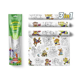 PEXI Malovací ubrusy 3v1 - Senzační ZOO (Fabulous ZOO) PEXI Malovací ubrusy 3v1 - Senzační ZOO (Fabulous ZOO)