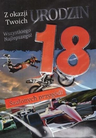 Karnet Urodziny Osiemnastka GM-351