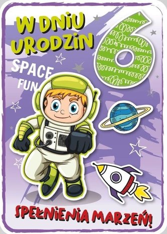 Karnet Urodziny 6 GM-693