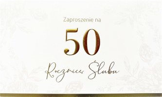 Zaproszenie Rocznica Ślubu 50 ZP-24 (10 szt.)