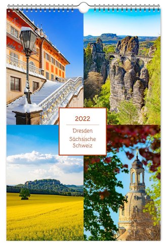 Kalender Dresden und Sächsische Schweiz (Elbsandsteingebirge) 2022