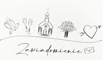 Zaproszenie Ślub ZP-22 (10 szt.)