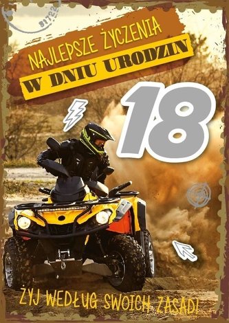 Karnet Urodziny Osiemnastka GM-591