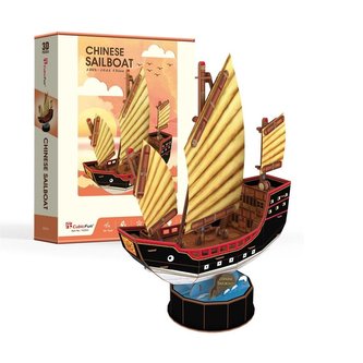 Puzzle 3D Żaglowiec Chinese Sailboat