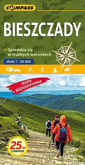 Mapa tur. - Bieszczady mapa syntetyczna 1:50 000