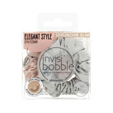 Invisibobble SPRUNCHIE SLIM gumička do vlasů Elegant Style - Bella Chrome 2 ks