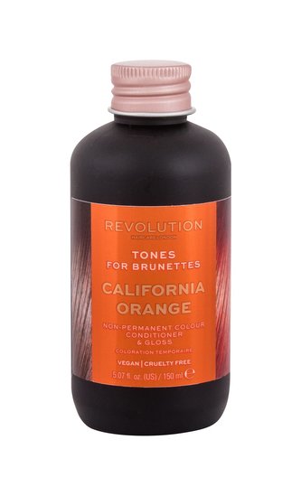 Revolution Haircare London Tones For Brunettes Barva na vlasy 150 ml California Orange pro ženy