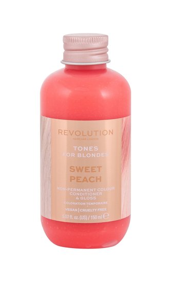 Revolution Haircare London Tones For Blondes Barva na vlasy 150 ml Sweet Peach pro ženy