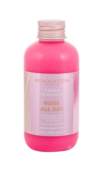Revolution Haircare London Tones For Blondes Barva na vlasy 150 ml Rosé All Day pro ženy