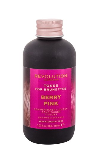 Revolution Haircare London Tones For Brunettes Barva na vlasy 150 ml Berry Pink pro ženy