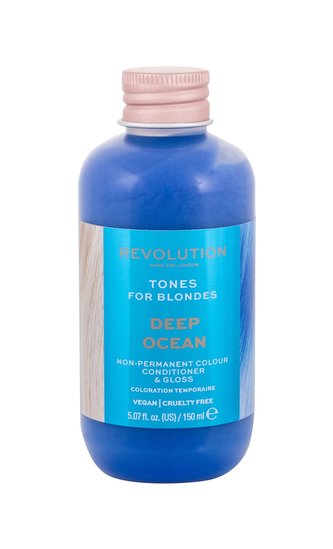 Revolution Haircare London Tones For Blondes Barva na vlasy 150 ml Deep Ocean pro ženy