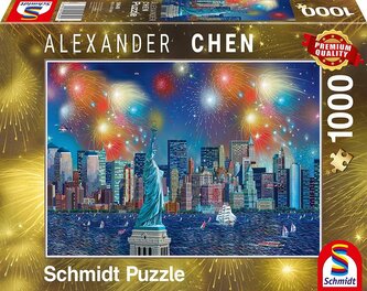 Puzzle PQ 1000 Fajerwerki nad Statuą Wolności G3