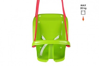 Houpačka Baby plast zelená nosnost 20kg 35x38x39cm 24m+