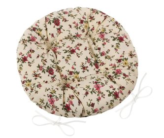 Sedák Adéla prošívaný kulatý - letní kvítek - průměr 40 cm