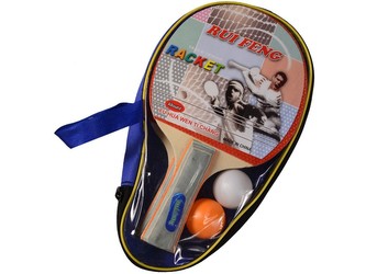 Sestava pingpongových raket s 2 míčky