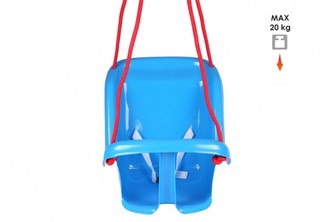 Houpačka Baby plast modrá nosnost 20kg 35x38x39cm 24m+ Houpačka Baby plast modrá nosnost 20kg 35x38x39cm 24m+