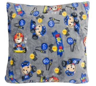 Polštářek Mazlík - dětský motiv - modré formule - 38x38cm