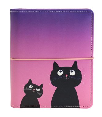 Diář UNI Kočka kroužkový S s vyměnitelným kalendáriem 2022  - Designové diáře 2022