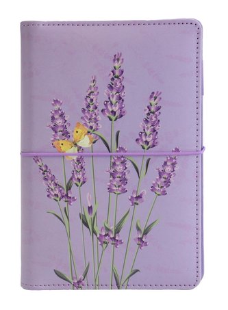 Diář UNI Levandule kroužkový M s vyměnitelným kalendáriem 2022 - Designové diáře 2022