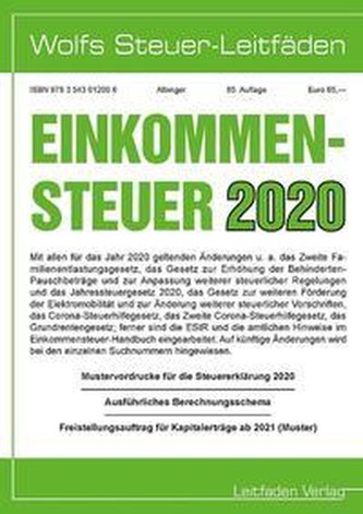 Einkommensteuer für 2020