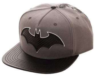 Kšiltovka DC Comics|Batman: Carbon Fiber (nastavitelná) šedá