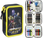 Školní trojdílné pouzdro Avengers: Infinity War penál plněný - 42 položek (13 x 20 x 7 cm)