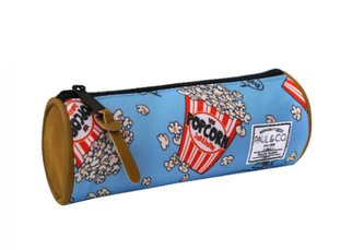 Piórnik Popcorn niebieski