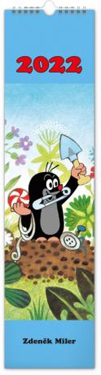 Kalendář 2022 nástěnný: Krteček, 12 × 48 cm